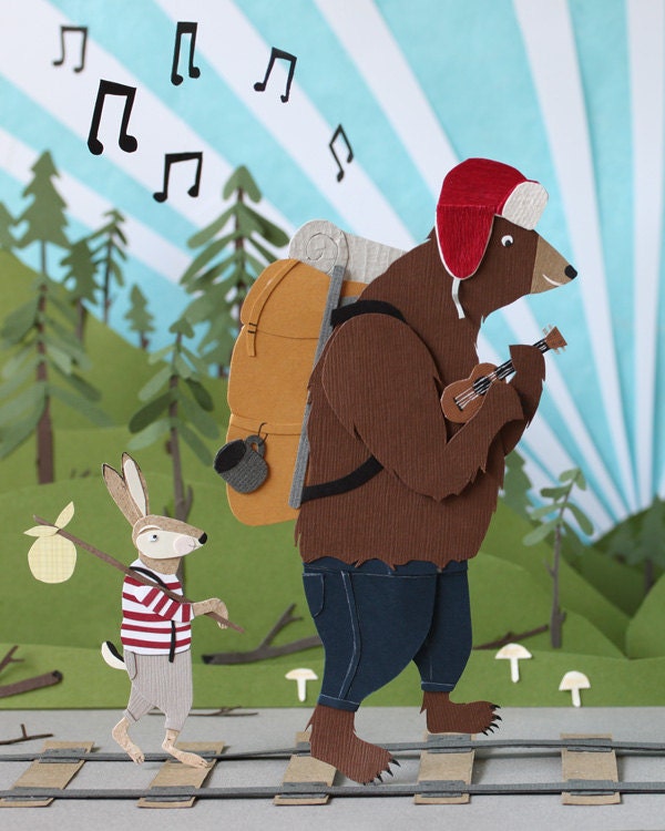 Hobo Bear - 8x10 print