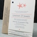 Lindsay Starfish Booklet Wedding Invitation (Sample)
