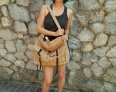 SALE - 10% OFF - Mackenzie in Camel  // Satchel / Messenger / Laptop / Tote / Handbag / Unisex / Women