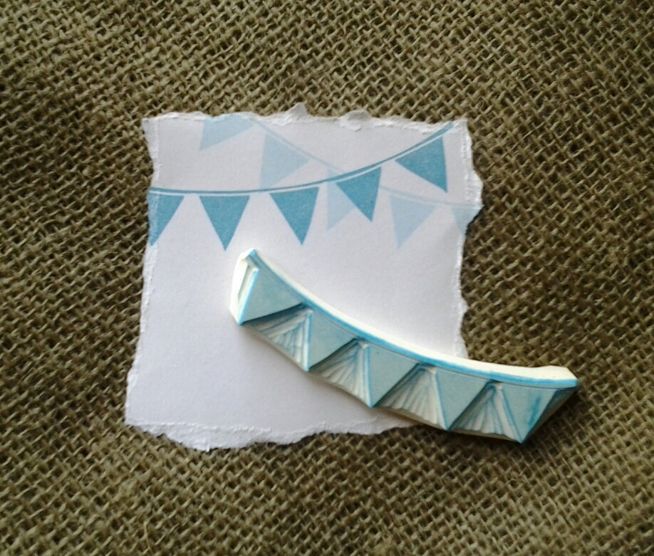 Rubber Stamps-Bunting Hand Carved