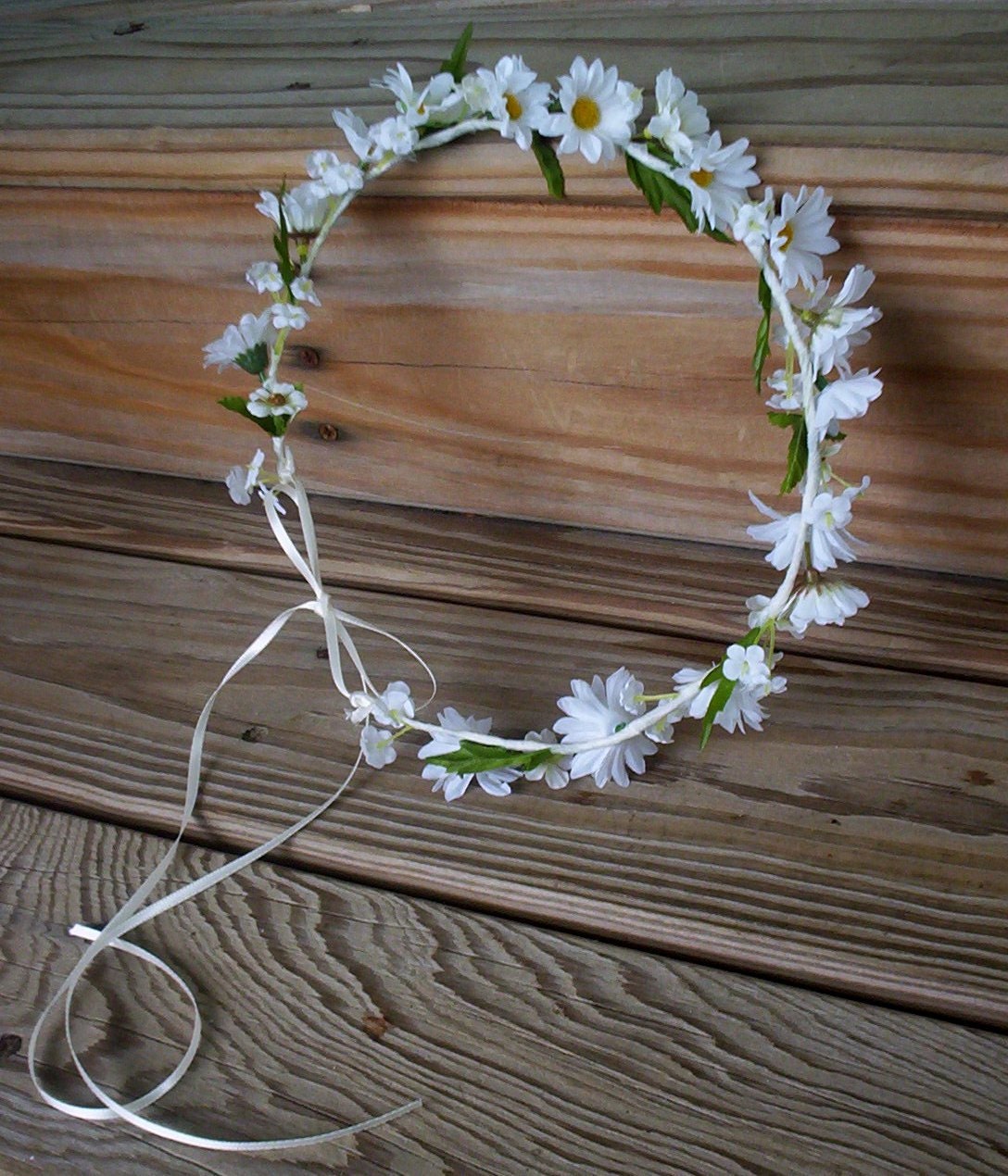 Flower child Headwreath -Sophie- Daisy Flower crown Hair accessories Floral Bridal Wildflower Hairpiece Hippie 70s flower power