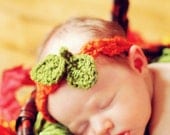 Baby HAT CROCHET PATTERN in 5 sizes 0-10 years Baby Child Zig-Zag Headband with Leaves