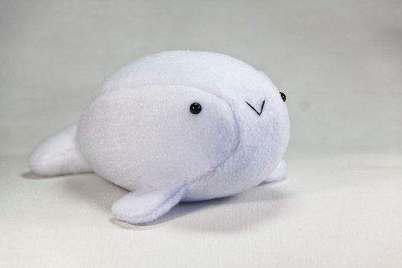 beluga whale plush toy