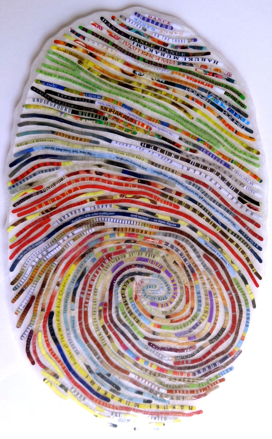 I Love Haruki Murakami / Thumbprint Book Lover Self-Portrait
