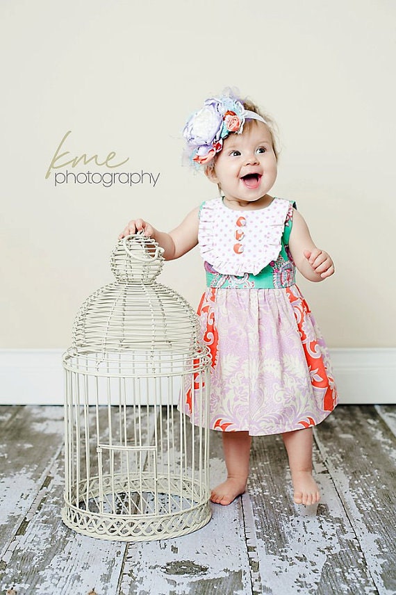 Girls Spring Summer Dress - "Popsicle Party Dress"