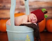 Crochet Apple Hat - Fall Baby Apple Hat