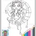 Embrace Your Dragon - Printable PDF Coloring Page Digital Download