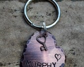 Antique Heart Pet ID Tag -Key to my Heart