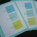 Handmade Thank You Card Set of 5 Aqua