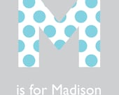 DIY Printable  Baby Name Art Print- PERSONALIZED (8x10) //Any Name and Any Color Monogram