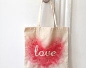 Love - Red heart Tote Bag