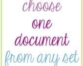 choose one document from a set