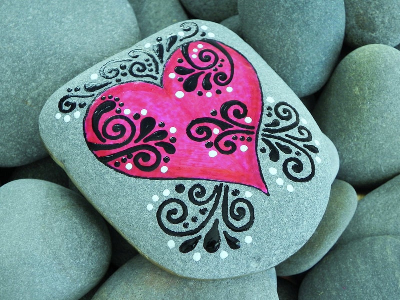 What Love Feels Like / Painted Rock / Sandi Pike Foundas / Cape Cod