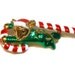 AJC signed mouse on a candy cane Christmas brooch animal