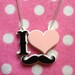 I Love Moustaches Acrylic Necklace