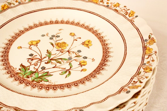 Spode Copeland Buttercup Dinner Plate Replacement Pieces (Older Backstamp)