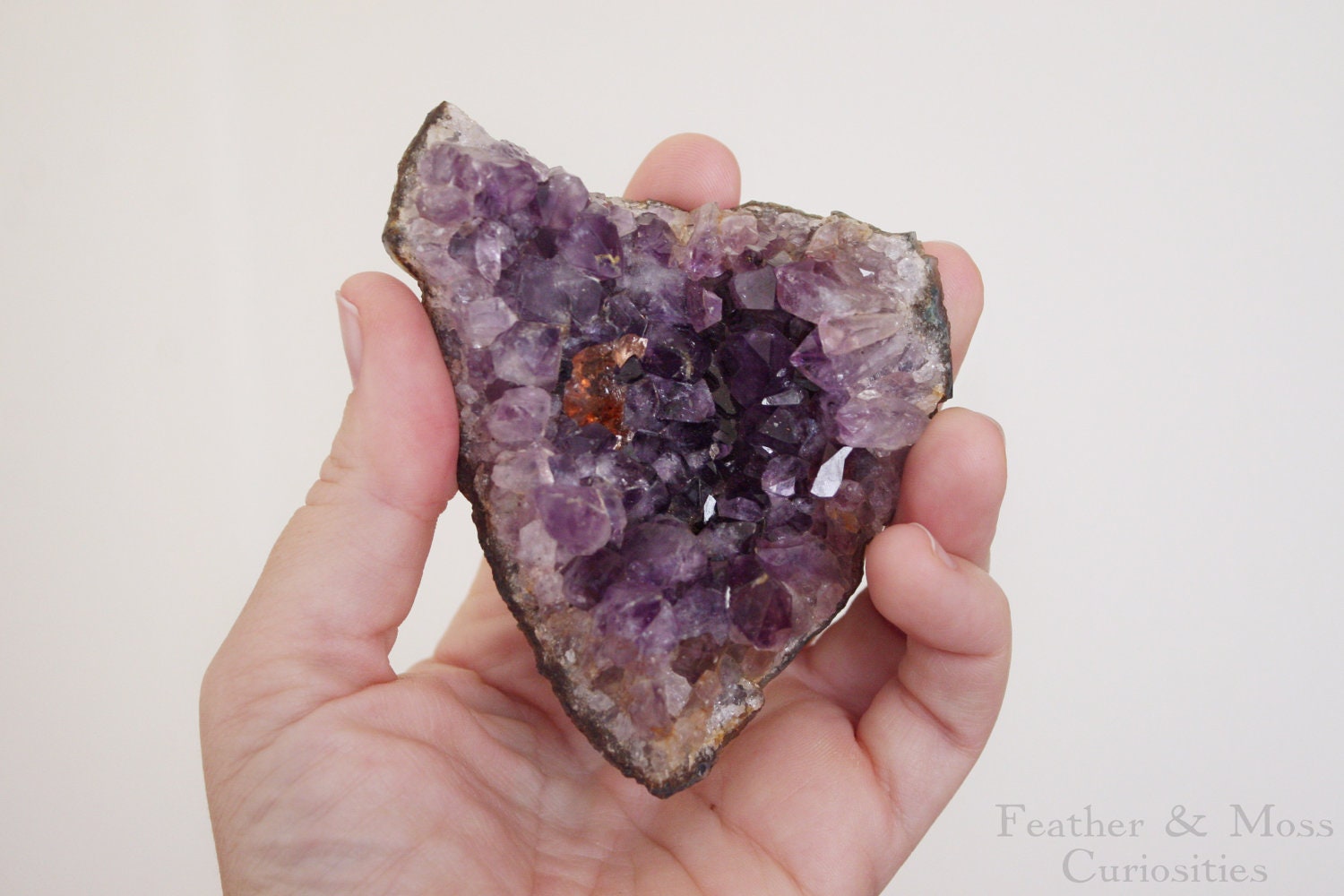 Large amethyst druzy. Natural History. Mineral specimen.