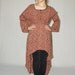 RESERVED FOR DANIELLE Upcycled Renaissance-Inspired Floral Grunge High-Low Fishtail Dress