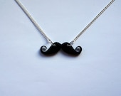 Moustache / Mustache / Tache Acrylic Plastic Necklace