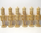 6 Nutcrackers, Unfinished Wood, DIY, Ready to Paint - ToleTreasures