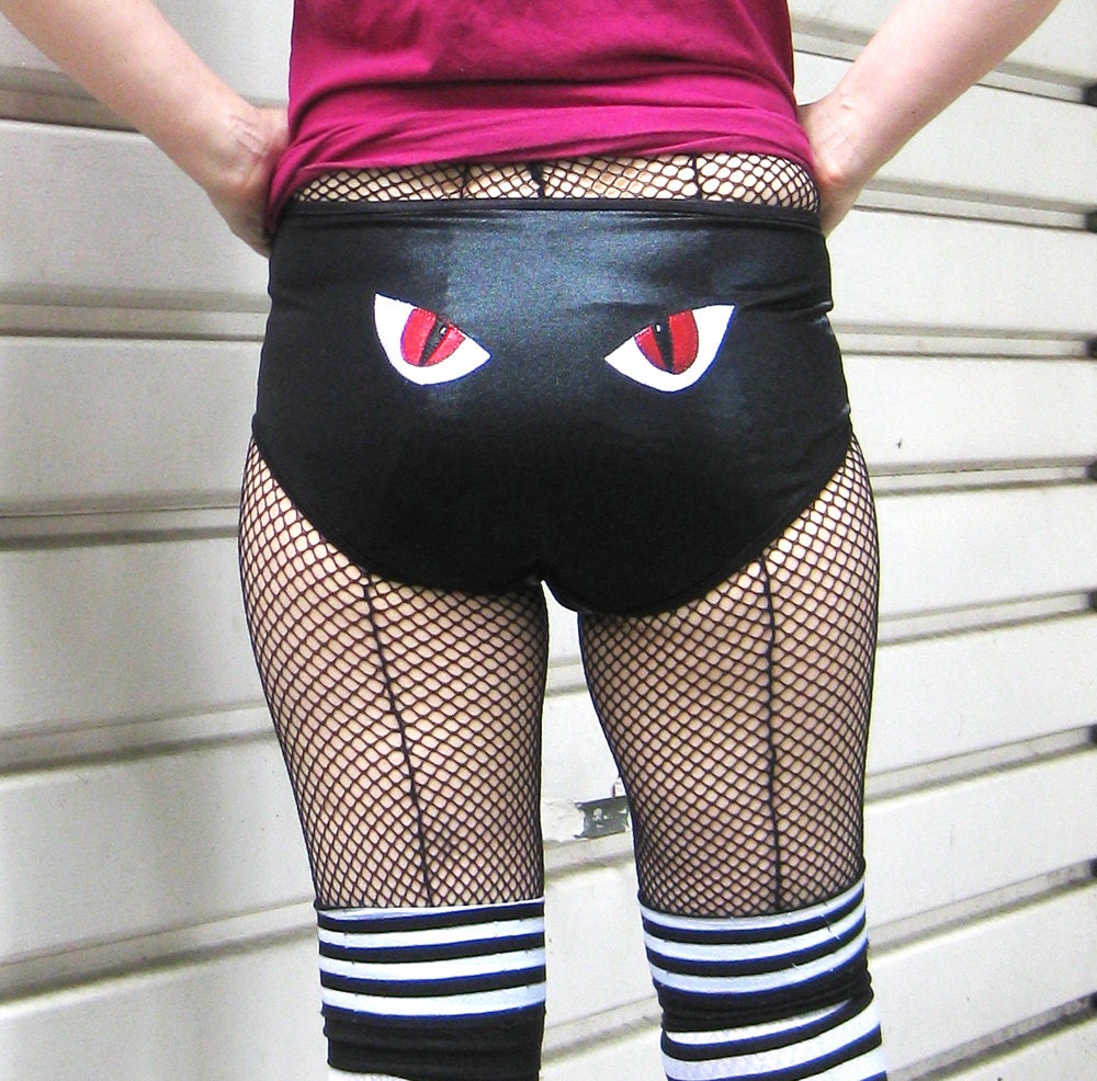 Evil Eye black roller derby shorts