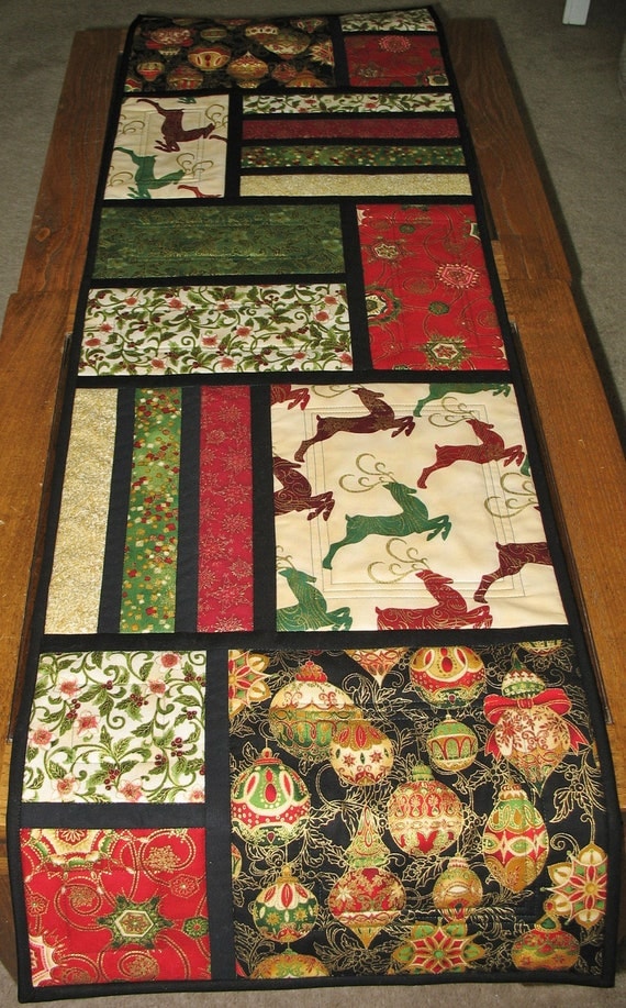 patterns table PicketFenceFabric Quilted Runner Kaufman kaufman  robert from runner Table Christmas by