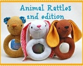Animal Rattles 2nd Edition PDF Sewing Pattern - Easy, Quick Sew Gift for Babies