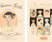 Flower Girls Postcard Collection from The Black Apple