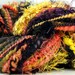 HandSpun Art Yarn merino wool Coral Snake 60 yards FunctionArt Art Yarn Kitty Grrlz