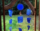 Suncatcher, Sun Catcher, Stained Glass, Sea Glass, Beach Glass, Copper, Driftwood, Framed