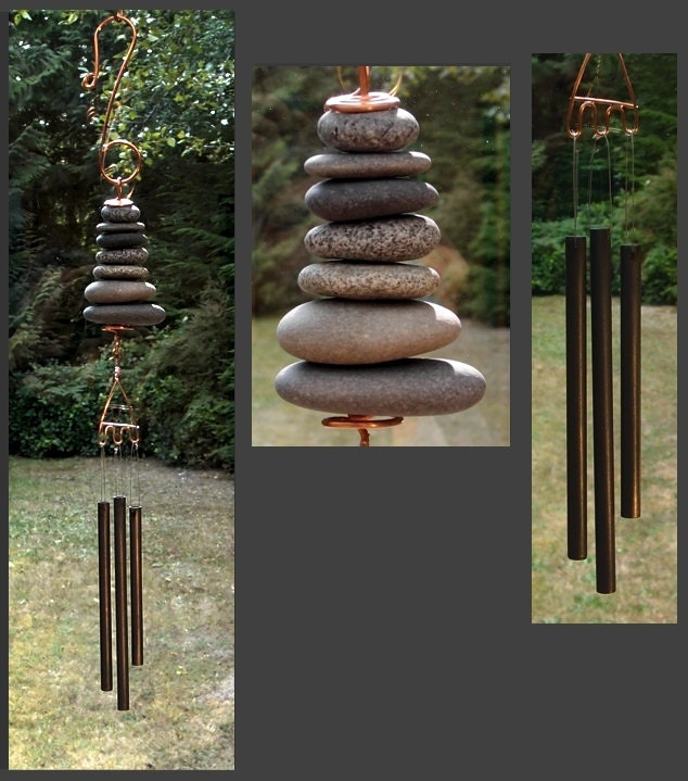 Wind Chime, Natural Beach Stone, Stones, Windchime, Windchimes, Wind Chimes