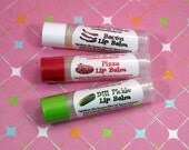 Lip Balm 3 Pack - Pizza - Dill Pickle - Bacon - Yes, Bacon