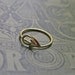 arrow ring - vintage brass adjustable