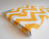 iPad case, iPad sleeve cover, fits 1, 2, 3. Also for netbooks and tablets - Maize chevron print