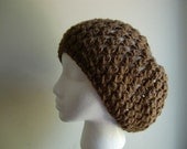 Crochet Pattern for Slouchy Beanie Beret Hat in PDF