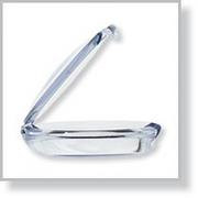 100 Perforated Shrink Bands for Clear Hinged Round Compact 5 gram