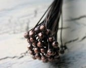 20 - 24 gauge Copper Antiqued Ball Tipped Head Pins