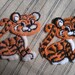 2 sweet vintage tiger cub appliques