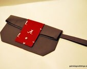 University of Alabama Roll Tide Fold Over Clutch with Wrist Strap