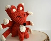 9 Tailed Fox Plush Kitsune Gumiho Amigurumi Crochet