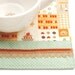 Kawaii Drink Coaster, Japanese Faux Patchwork, Pig and Panda with Desserts and Candy