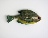 Ceramic art sunfish decorative fish wall hanging