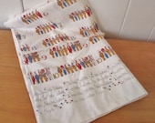 SALE adorable vintage childrens pillowcase