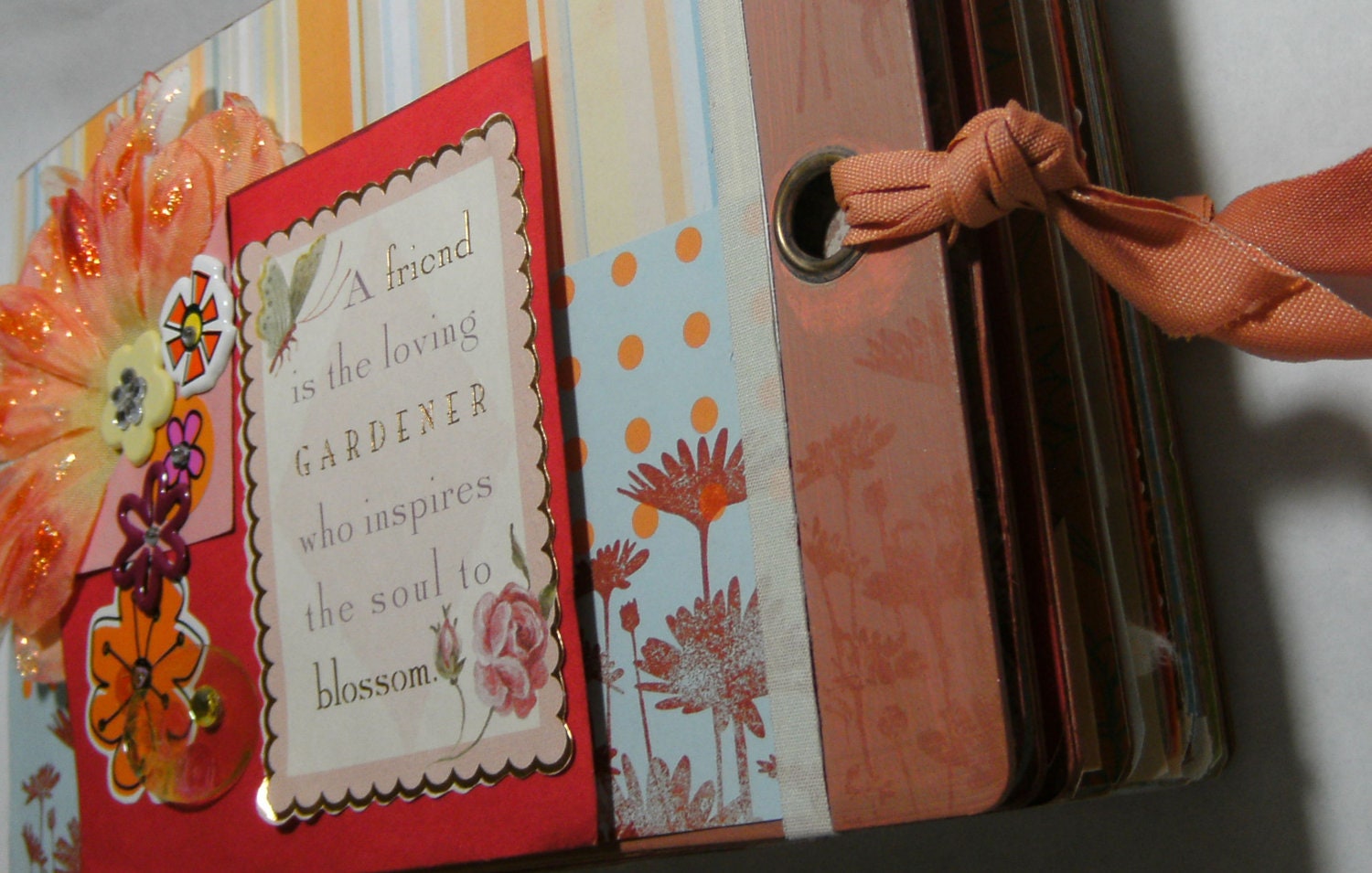 Friend Themed Mini Scrapbook Chipboard Album Gift