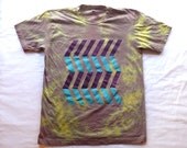 SAMPLE SALE// Hand Dyed Zig Zag Organic Tee
