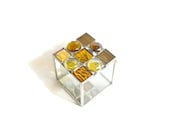 Box Amber Medium in Stained Glass
