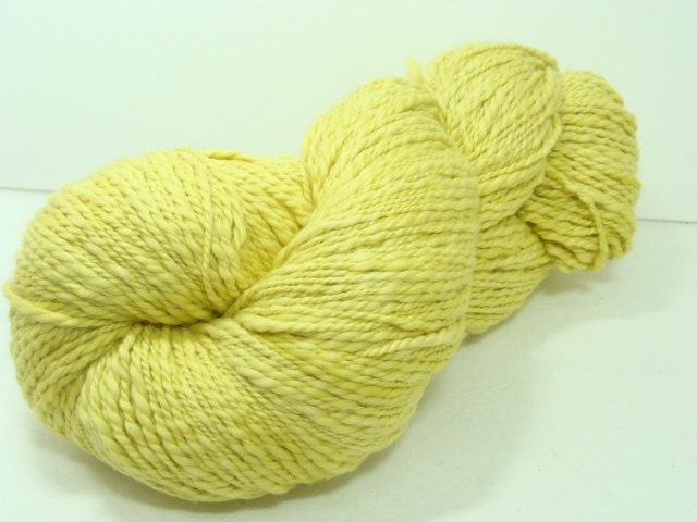 HALF OFF Hand Dyed Organic Cotton Soft Sumptuous Washable Great Semi Solid Lemon Yellow