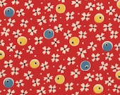 ABC 123 - Games in Red: sku 21627-11 cotton quilting fabric by American Jane for Moda Fabrics - 1 yard