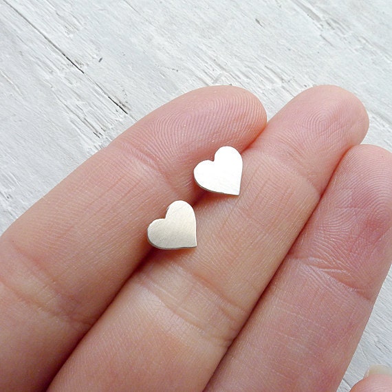 Have a Heart Post Earrings in Silver
