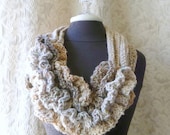 Bustle Scarf - Wild West Series -  Crocheted Scarf - Wearable Fiber Art by Fringe